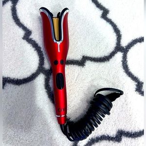 CHI Rotating Curling Iron Tulip Red Excellent